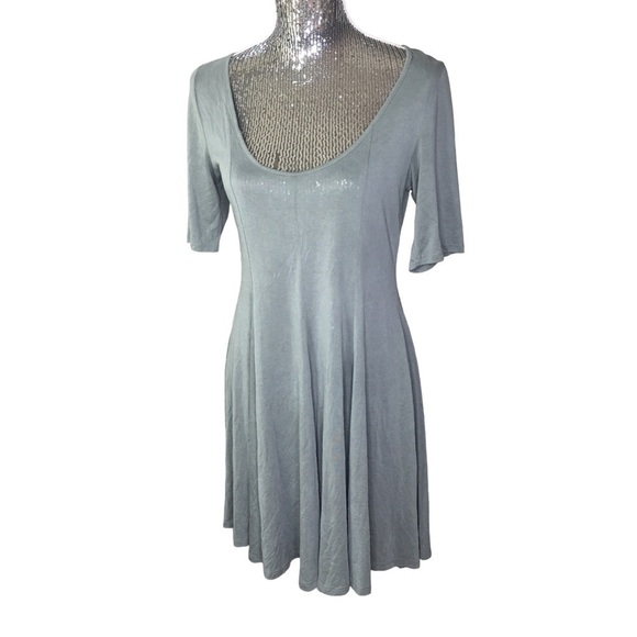 Silence + Noise swing pull over dress army green Size Large - Picture 1 of 8